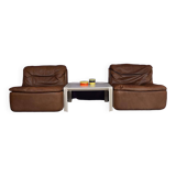 2 Modular fireside chairs by Friedrich Hill for the Walter Knoll collection 1970