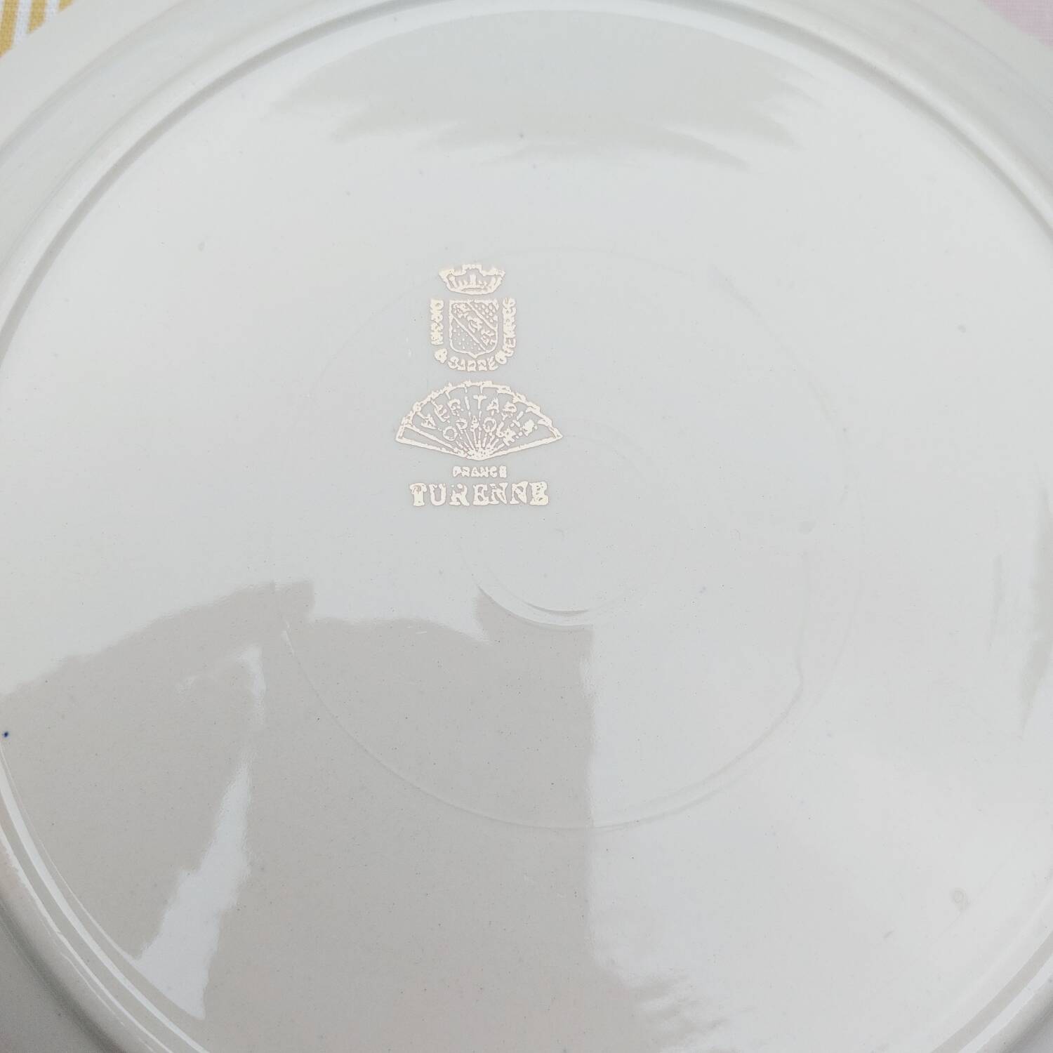 Plat de service creux Digoin Sarreguemines Turenne