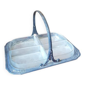 Aperitif tray with compartments