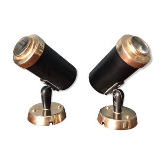 Pair of sconces "Zodiac" by Jacques Biny 1950