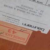 Baumann armchair in light beech. With its label.