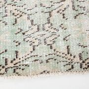 3x9 Shades Of Light Green & Black Vintage Runner Rug, 81x275Cm