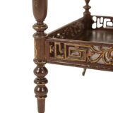 Small serving table with Japonese lacquer decoration. Napoleon III period.