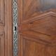 Large antique wooden wardrobe with drawer.