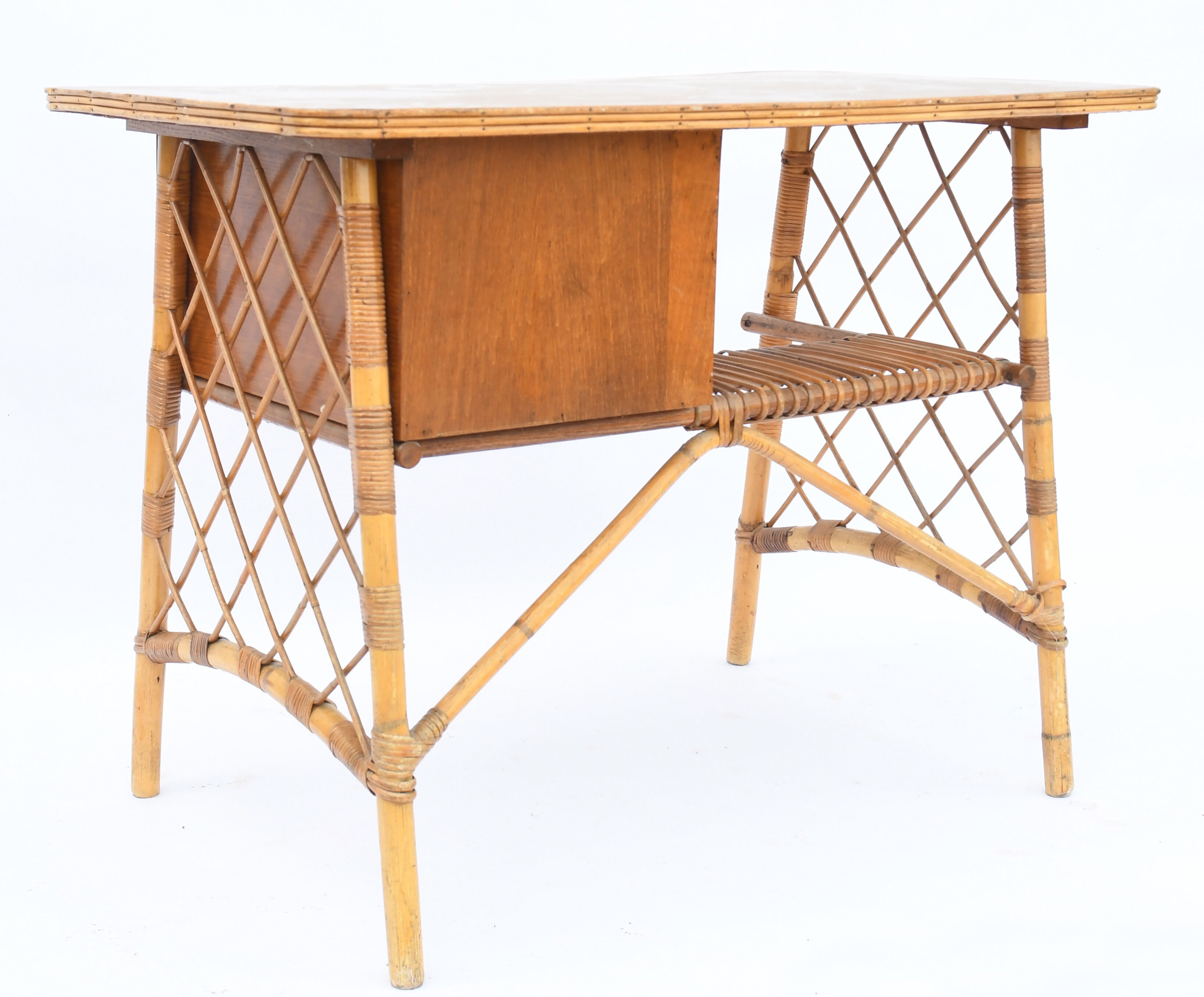 Rattan desk