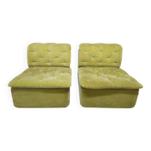 Paire de chauffeuses design 1970"