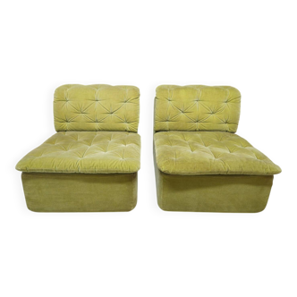 Pair of 1970s design armchairs