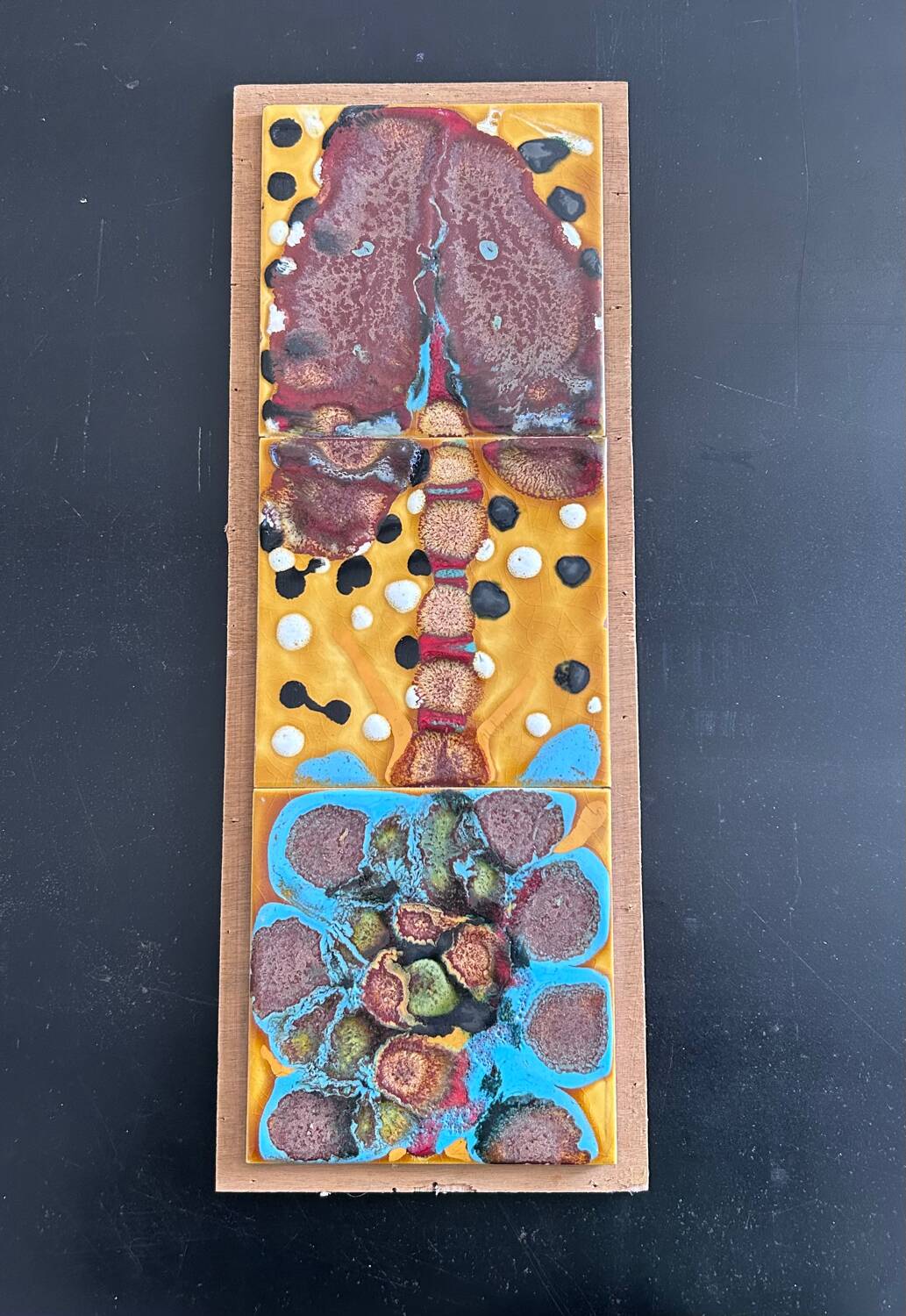 Abstract ceramic panel