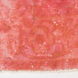 Distressed red turkish vintage rug 303x209 cm