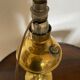 Lampe à pétrole en cuivre électrifiée