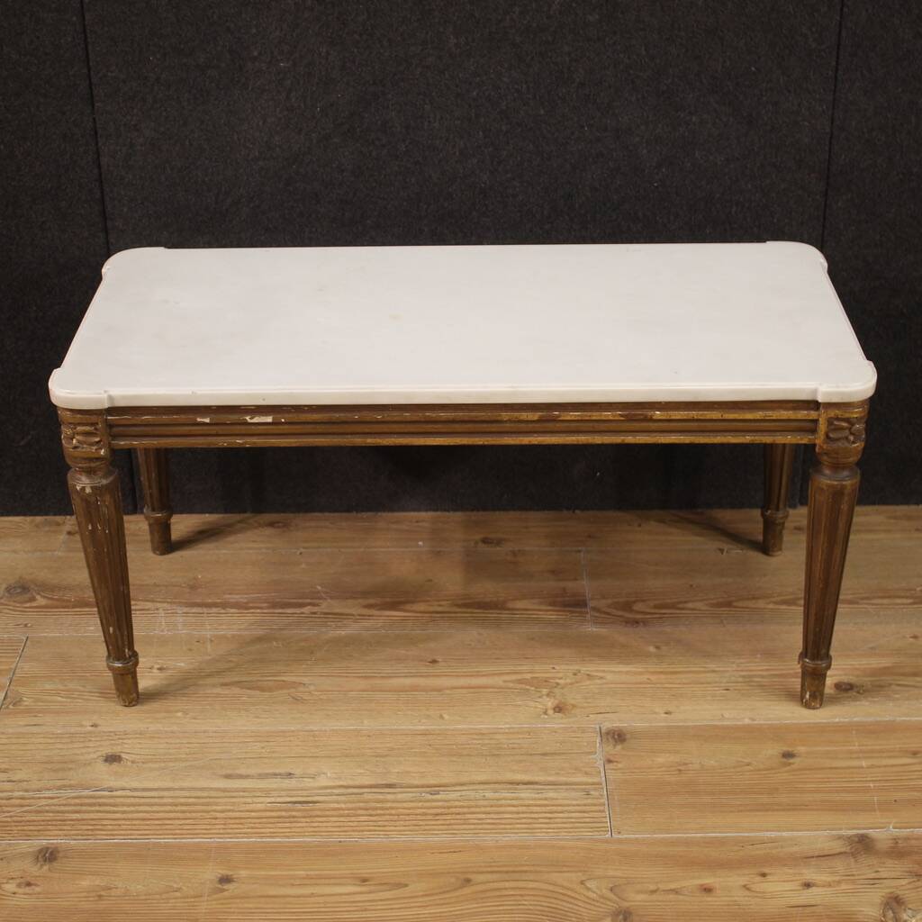 20th Century Marble Top Coffee Table