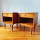 Pair of Vintage 1960s Scandinavian Bedside Tables
