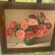 Painting the bouquet of Daisies signed Renée VAsse, old frame