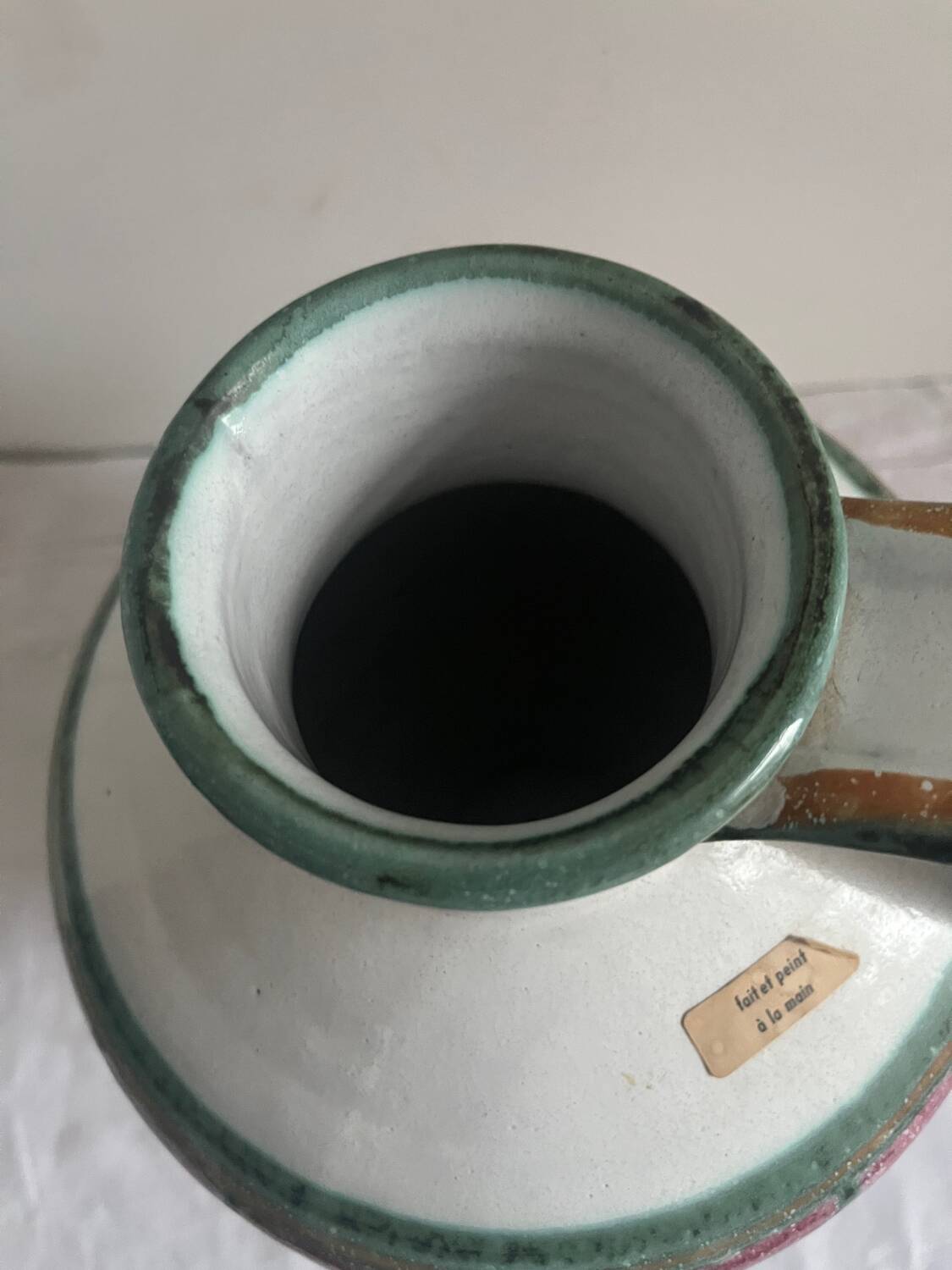 Ancient ceramic pitcher vase