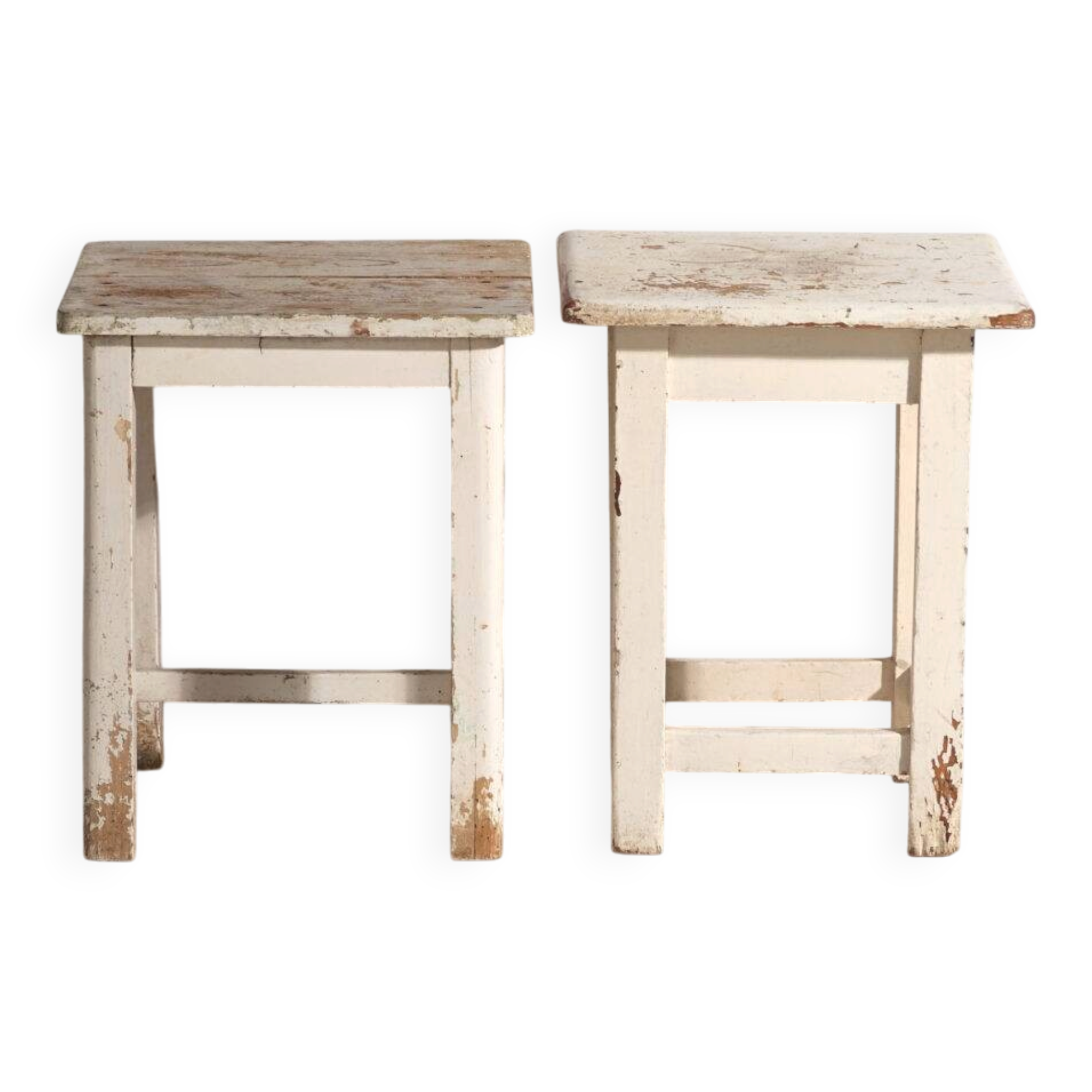 Antique pine bedside tables – Central Europe, circa 1940 #12