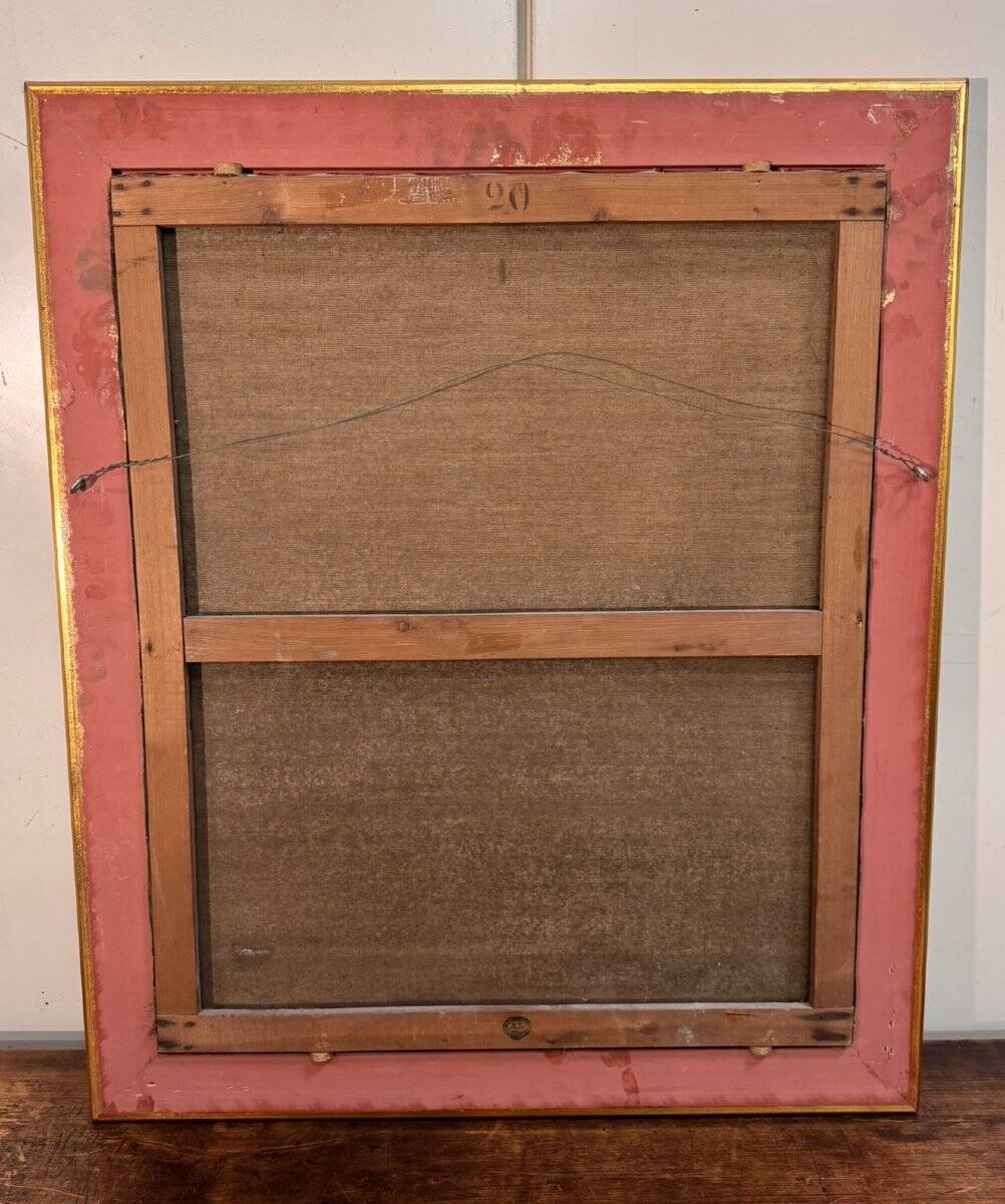 English school late 19th century: large oil on canvas "The Hunter"