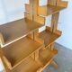 Bookcase on solid beech legs from the 80s