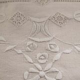 Embroidered linen sheet