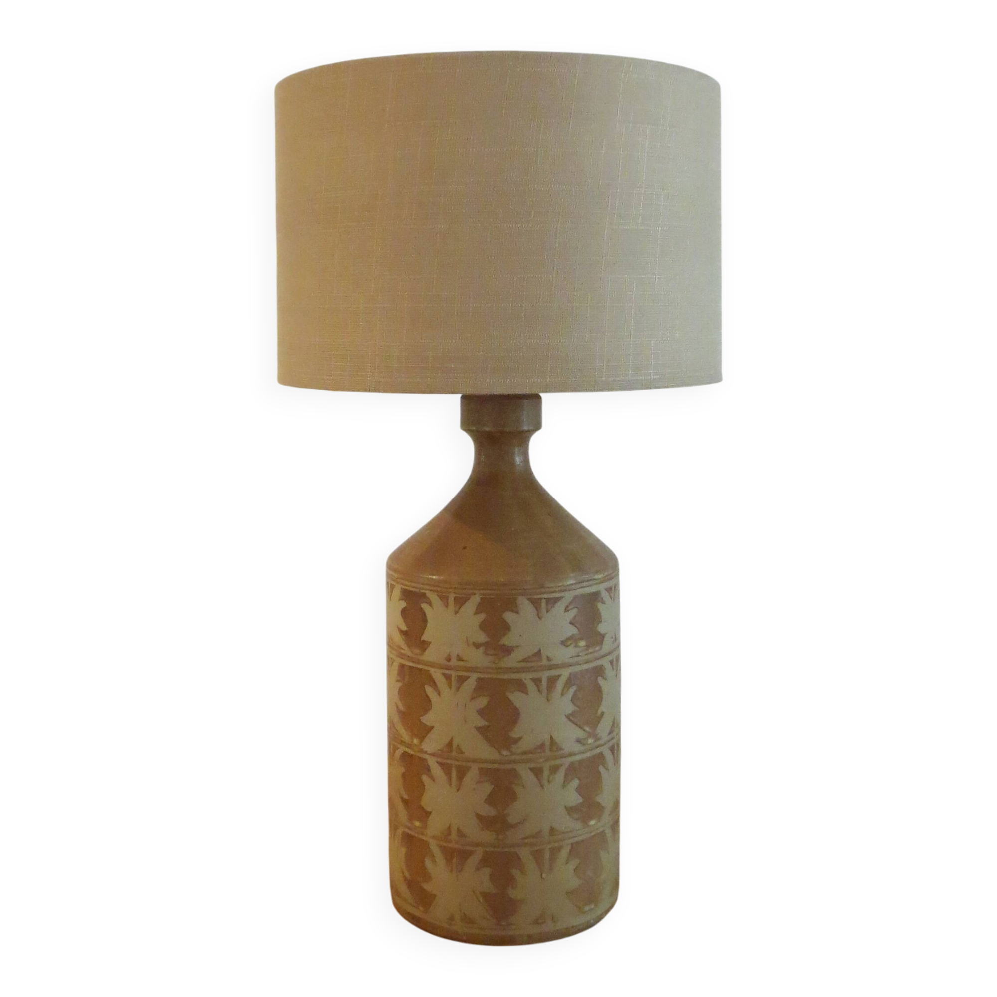Lampe de table en céramique des années 1970 de John Virando de Richmond Hill