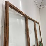 Art Deco Brasserie Screen in Wood and Glass