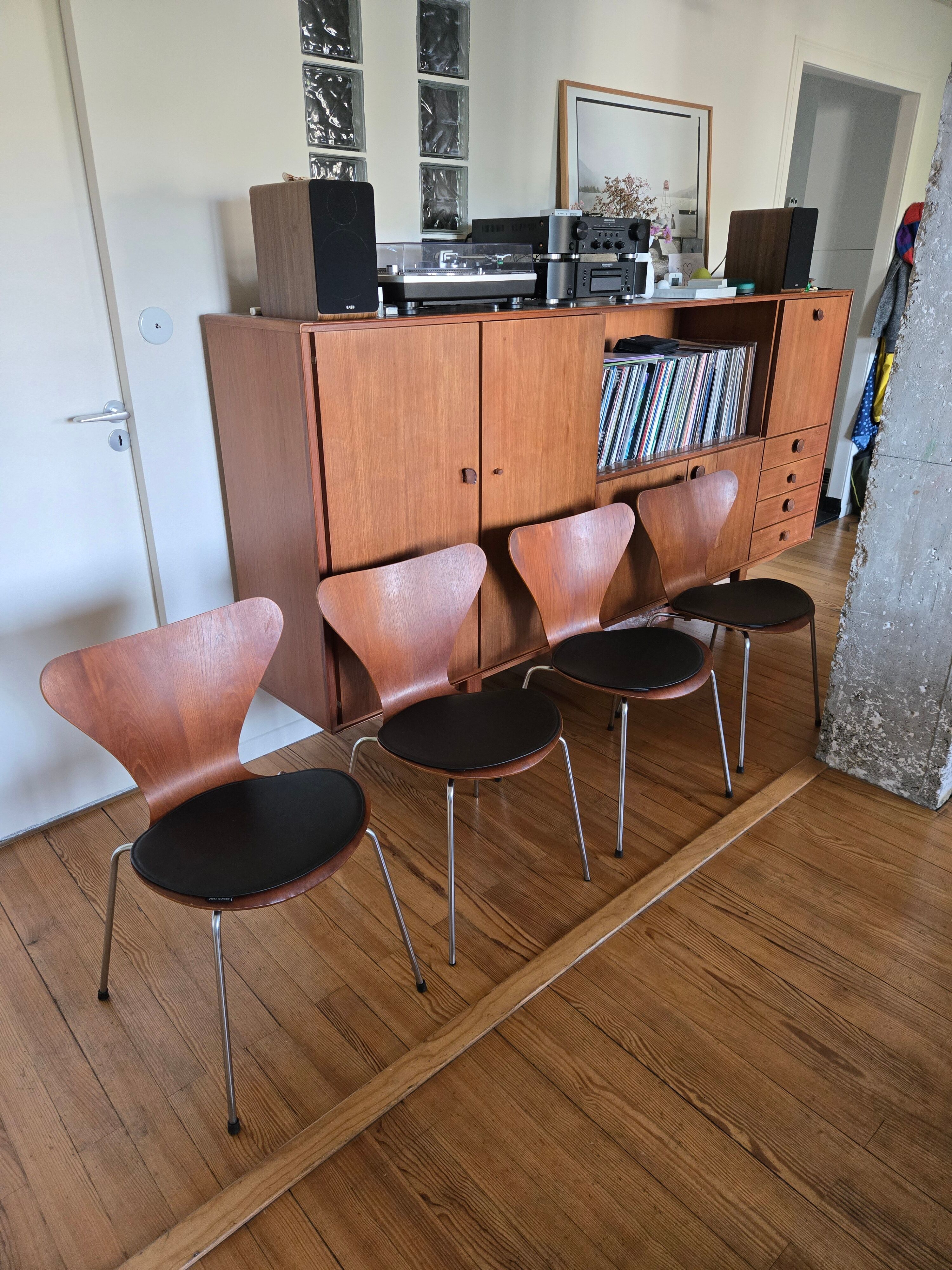 4 Jacobsen series 7 chairs from 1968 - Fritz Hansen