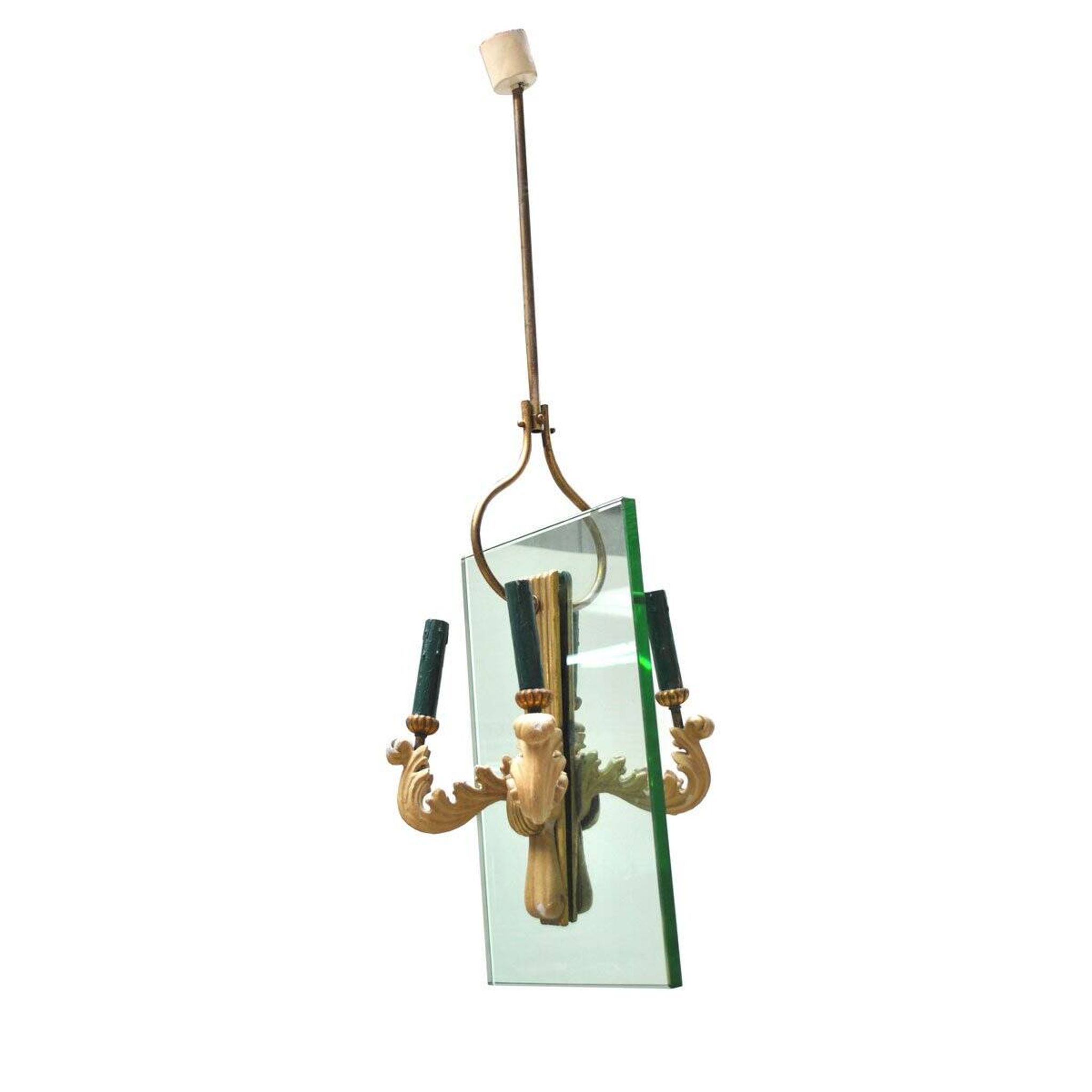 Suspended lamp in the style of Pietro Pietro, Italy, 1940s.