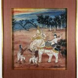 Ensemble de 3 peintures thaïlandaises, Rattanakosin, XIXème siècle