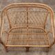 French Bohemian sofa made of bamboo from the 1960s.