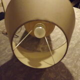 Ceramic white and bronze table lamp