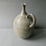 Stoneware pitcher vase with a very thin neck, circa 1970