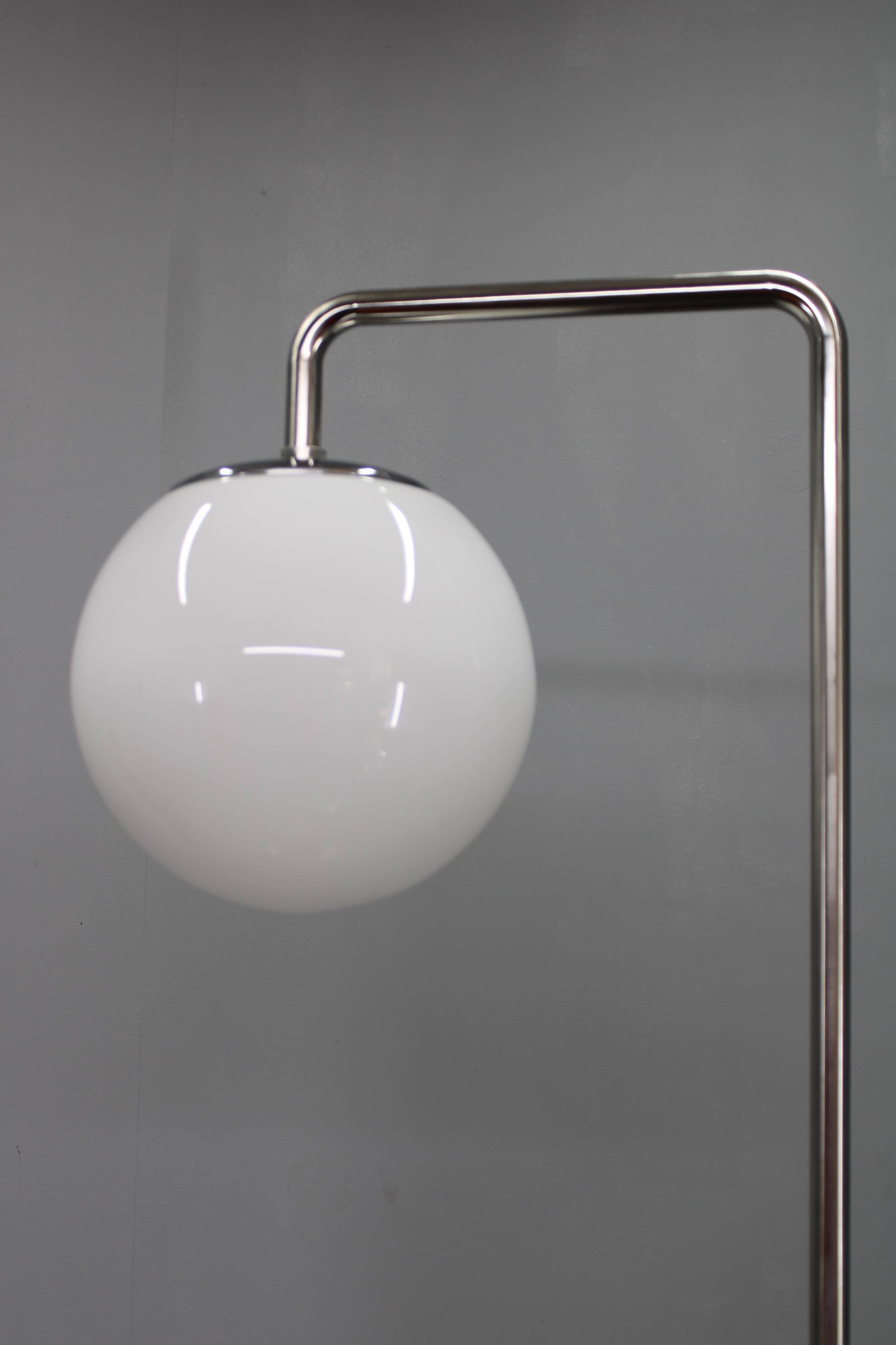 Art Deco floor lamp with shelves, Czechoslovakia, 1930s
