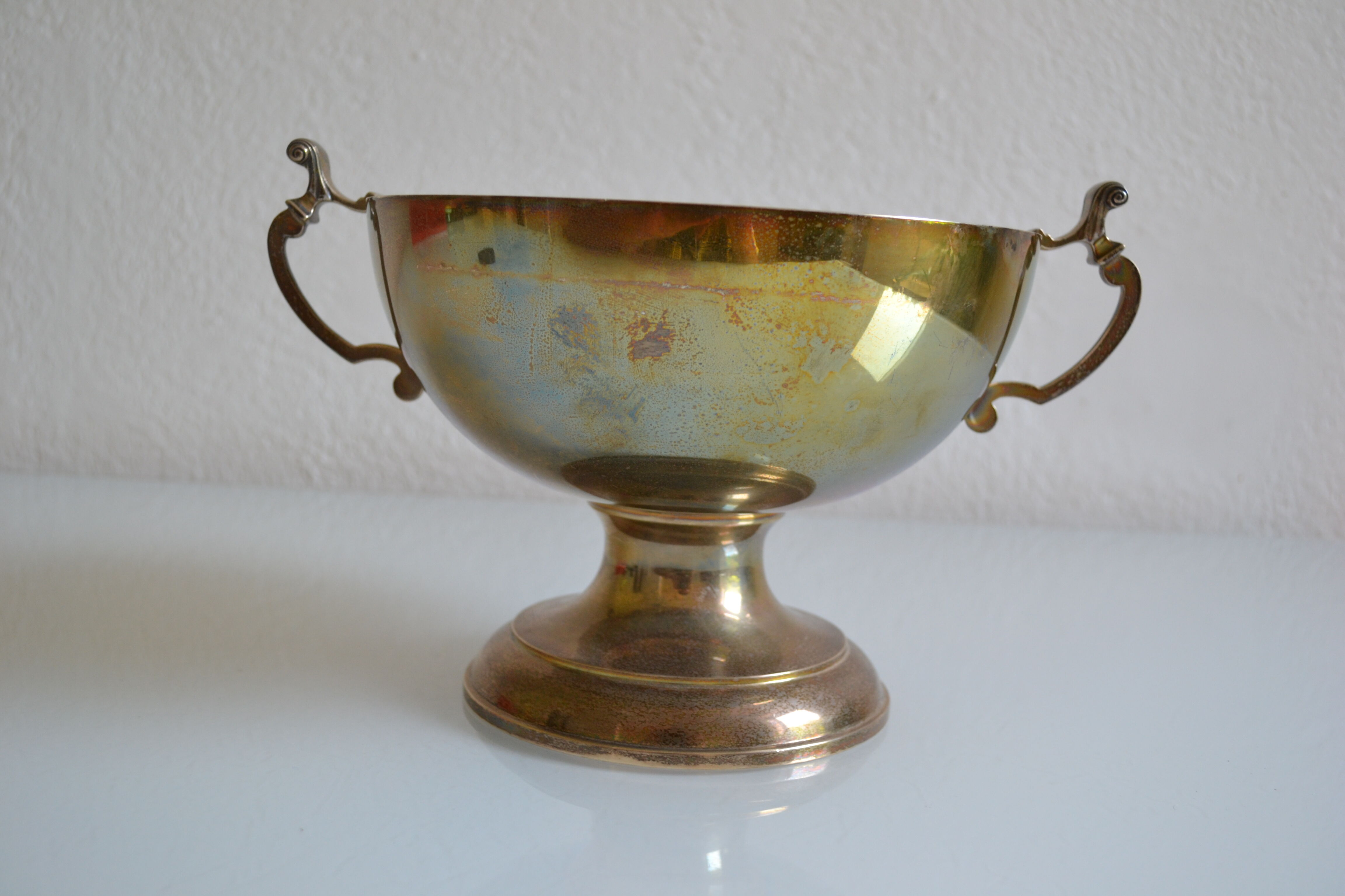 Coupe de mariage argent massif