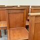 Set of 10 Brutalist Monastery Chairs from the 50s