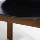 Set of 6 black leather dining chairs by Afra & Tobia Scarpa, 1970's