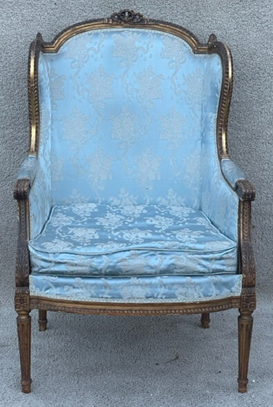 Shepherdess armchair with Louis XVI style ears