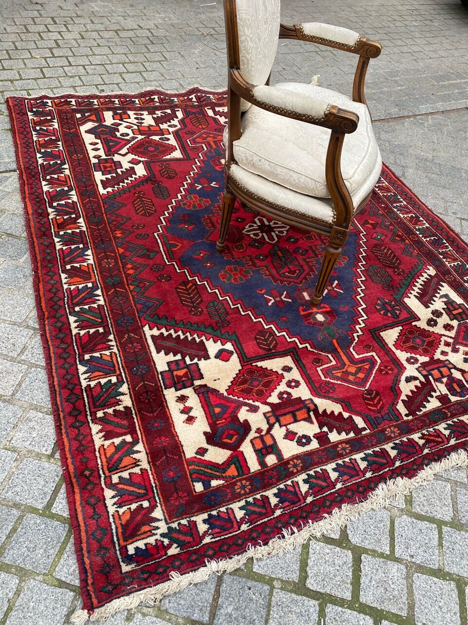 Nice ancient Persian carpet Hamadan 160x218 cm