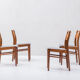 Lot de 4 chaises à manger, design hollandais, années 1950