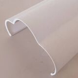 Pair of ecru linen wall lights