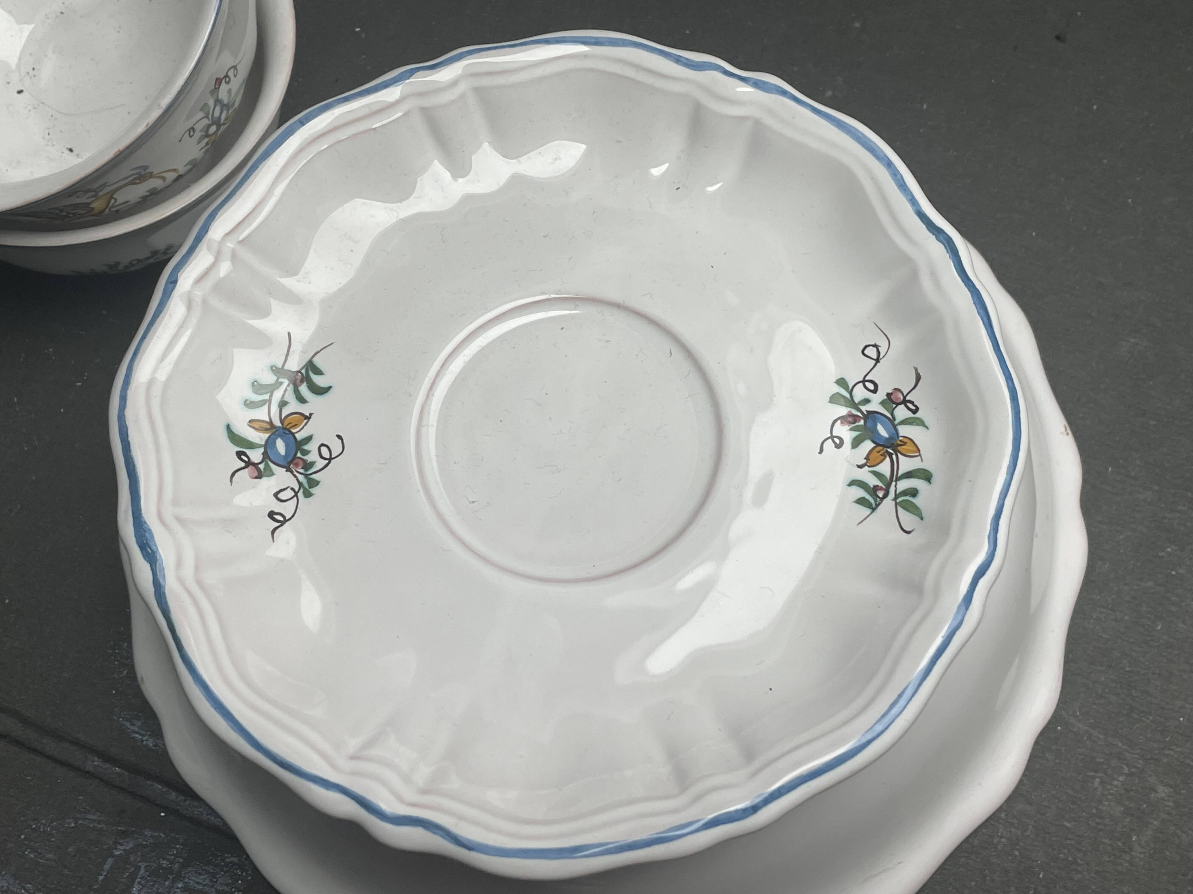 Service cafe ou the faience moustiers