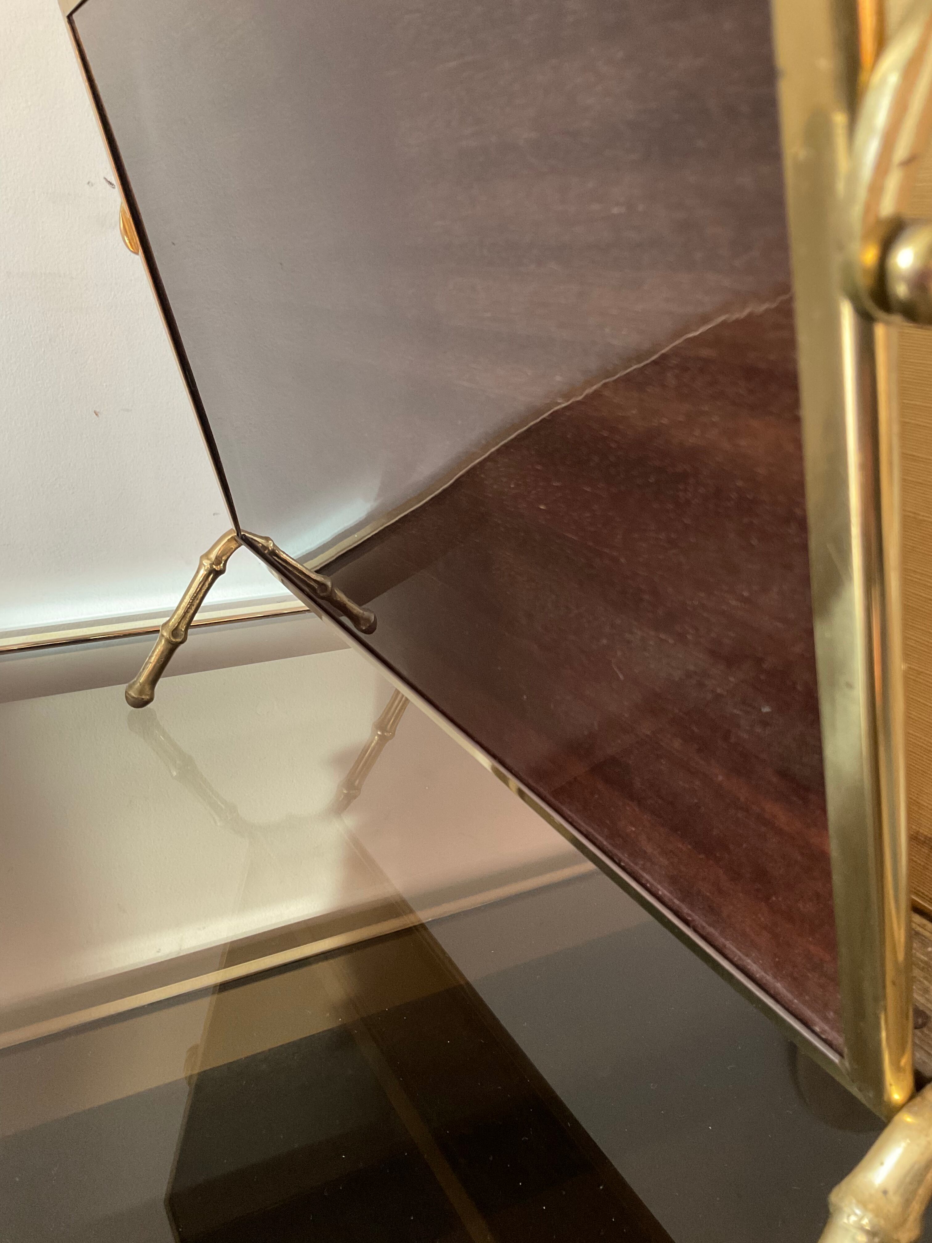 Magazine rack in bronze from the 50/60s