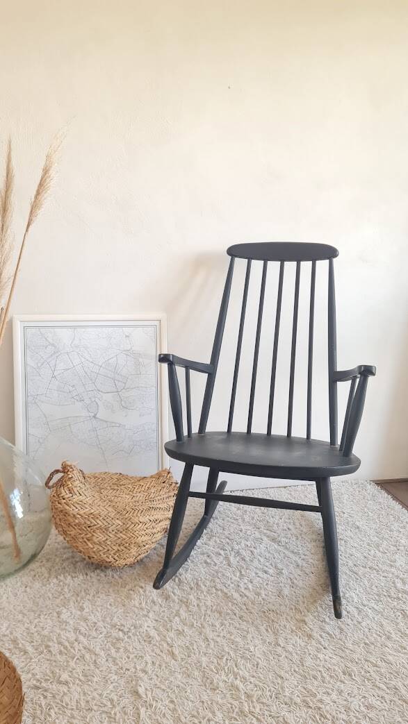 Scandinavian rocking chair from the 1960s.