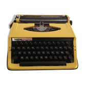 Machine à écrire jaune brother deluxe 800