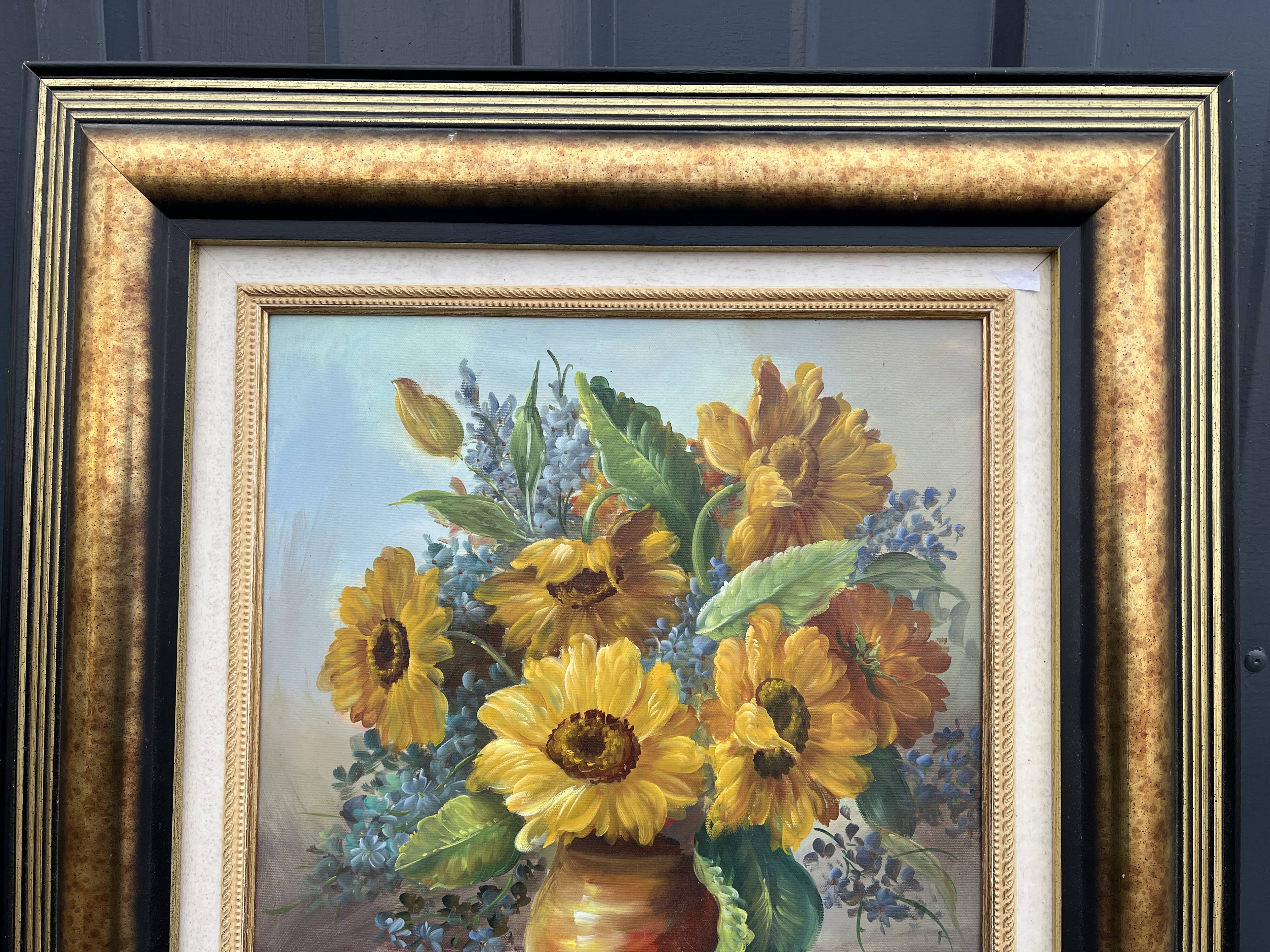 Painting Bouquets of Flowers on Entablature