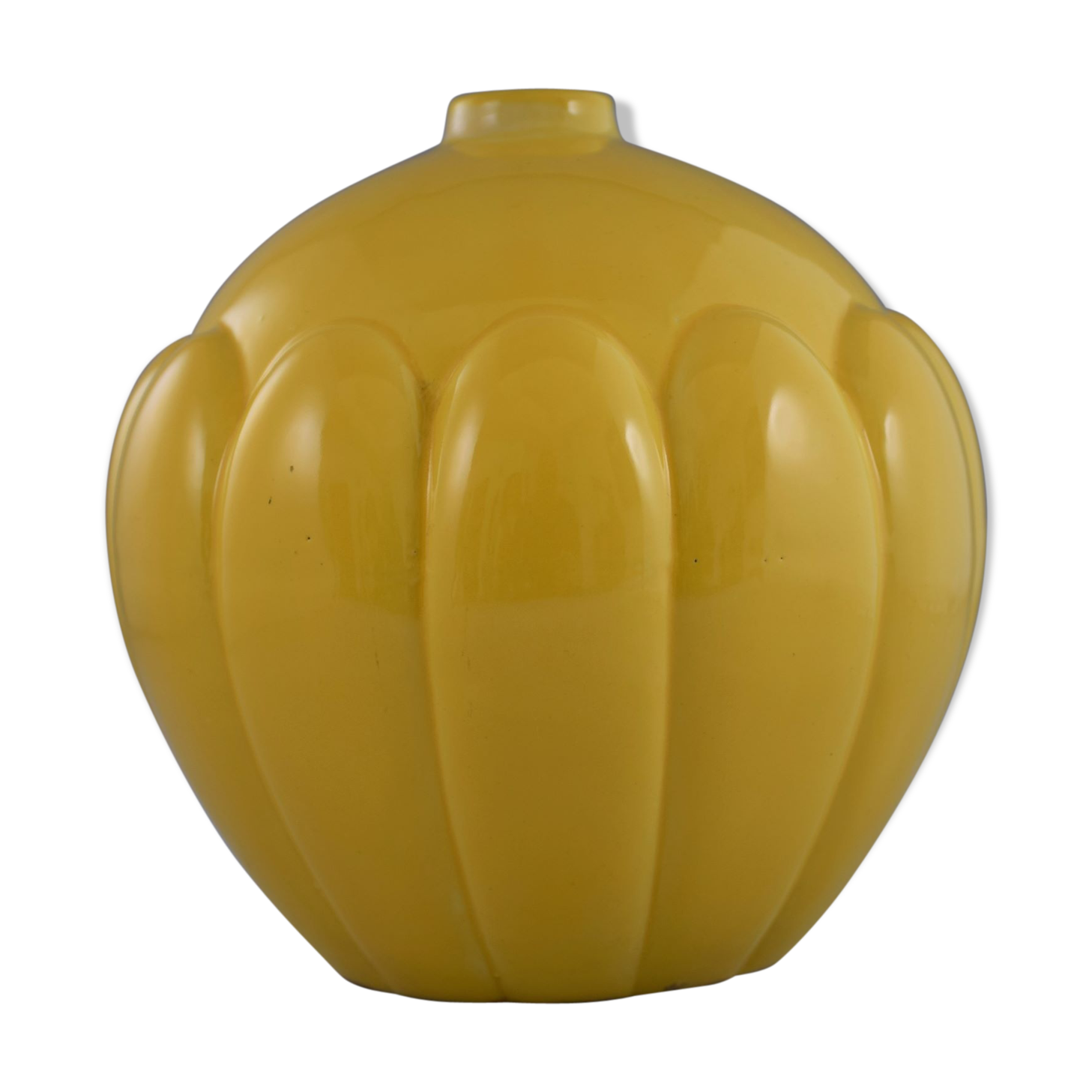 Saint Clement yellow ball vase