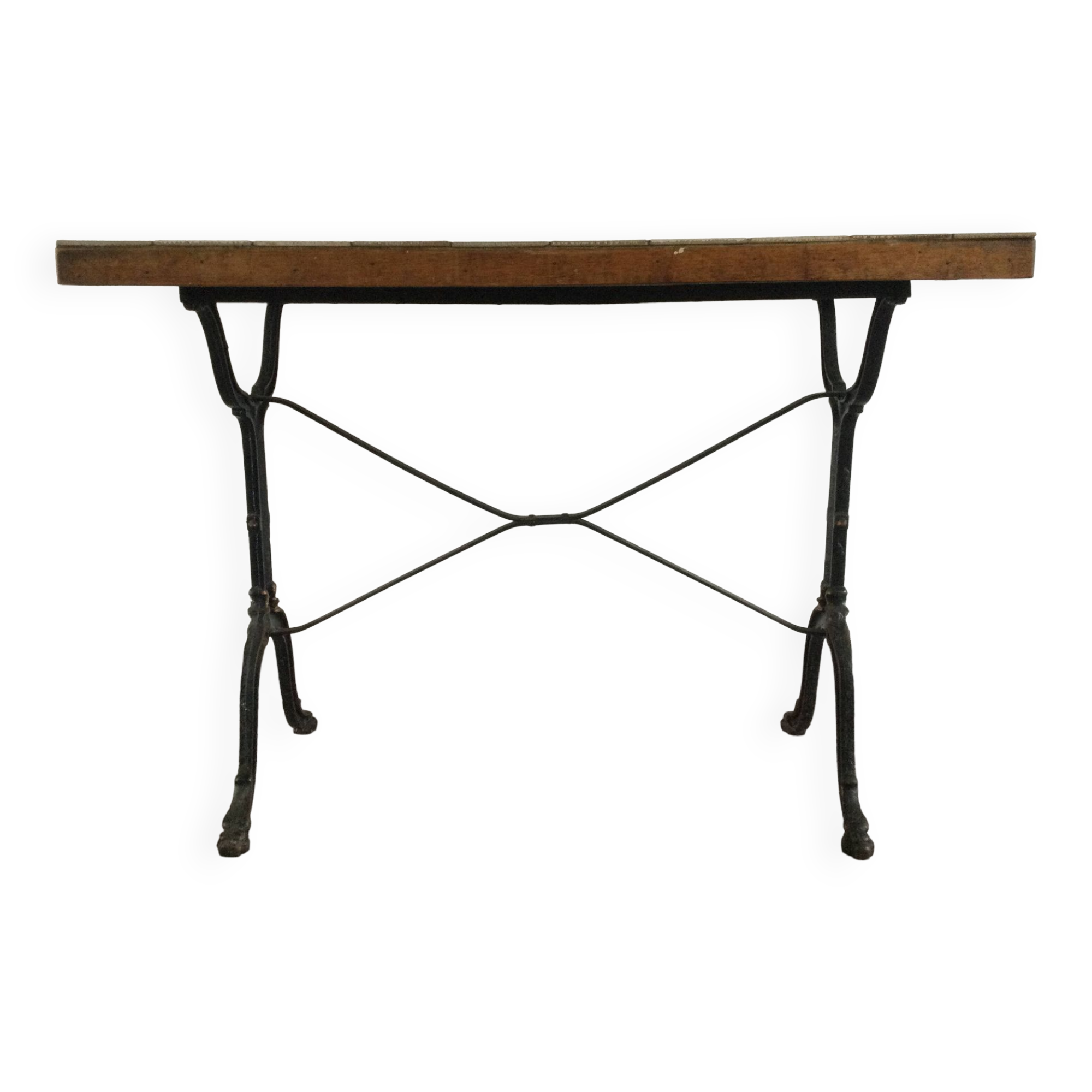 Wrought iron bistro table