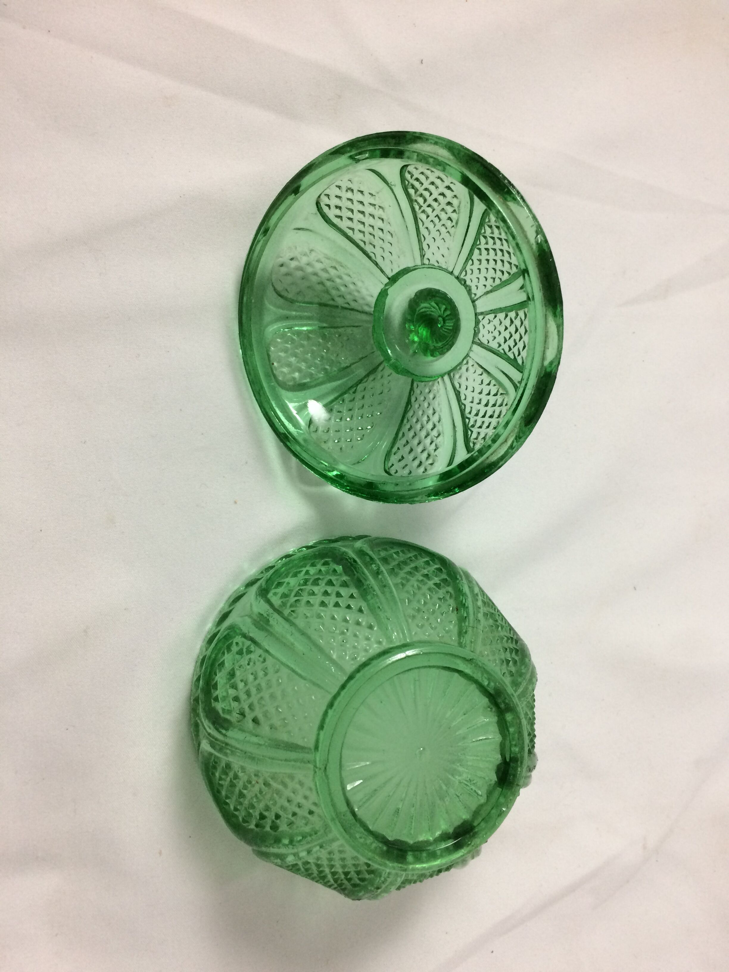 vintage colorful glass candy