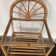 Boho vintage rattan side or bedside table