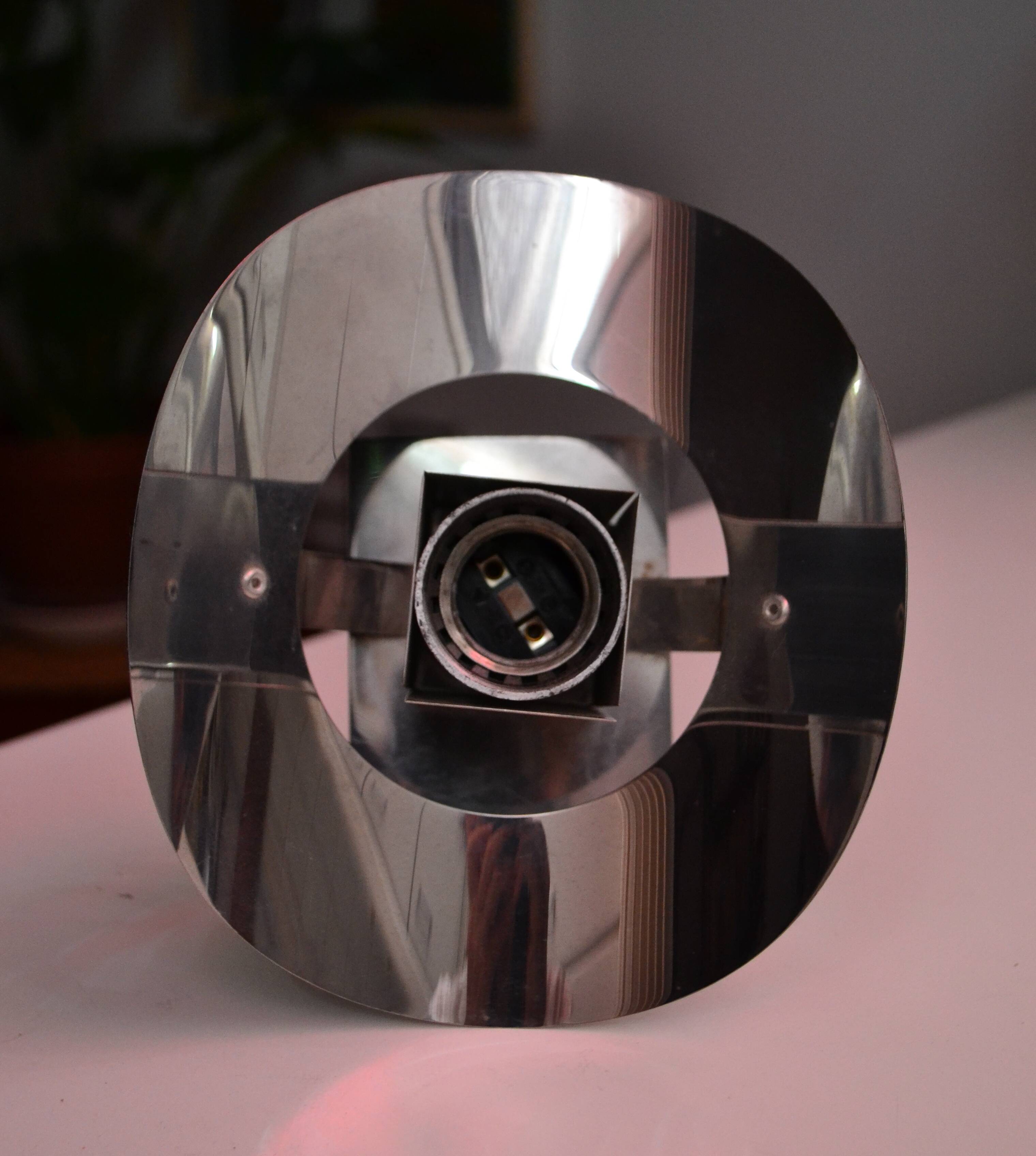 70s Chrome Wall Light