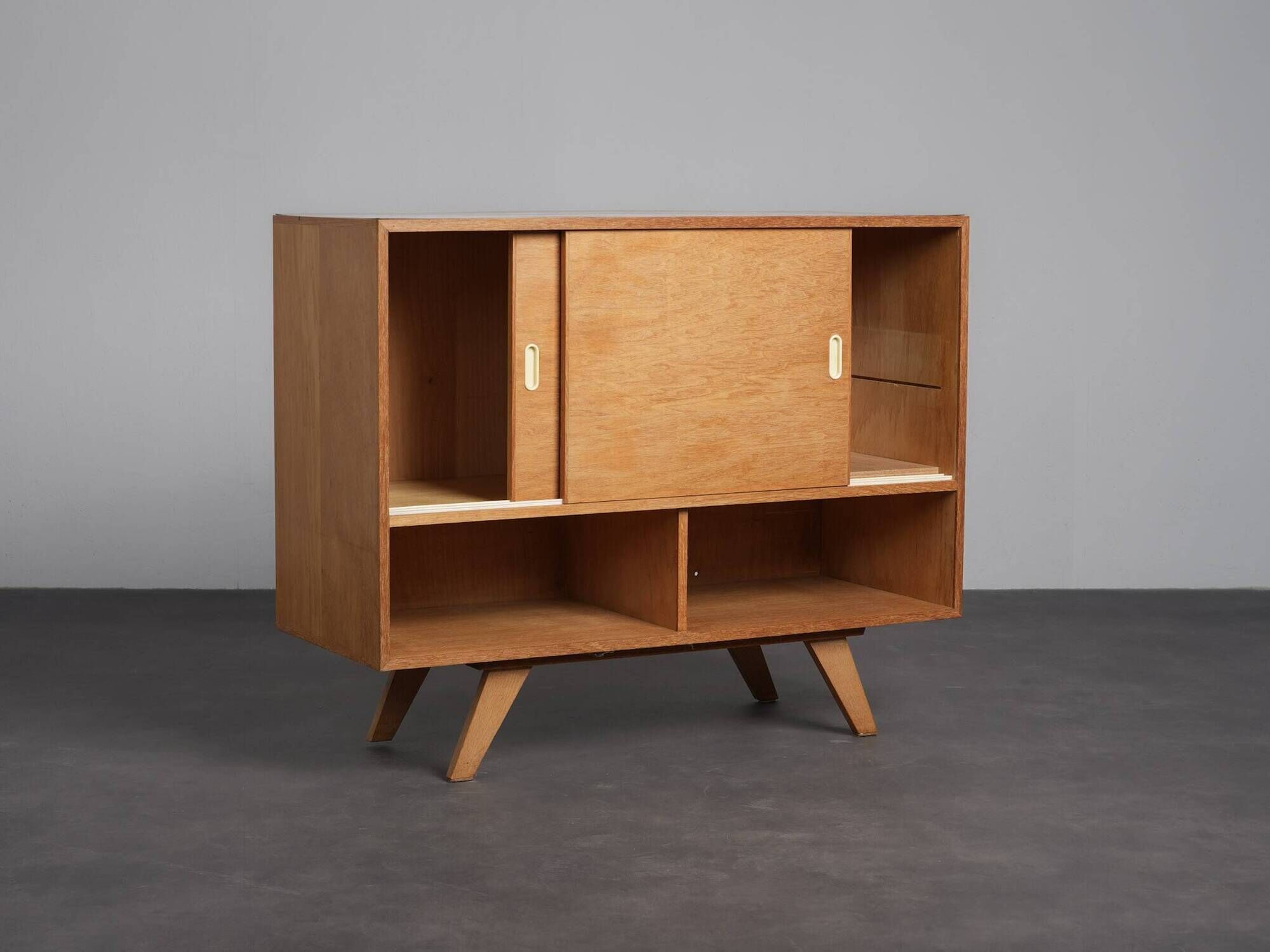 Sideboard with sliding doors, Czechoslovakia, 1960s