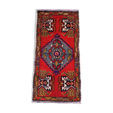 Small Vintage Turkish Rug 103x51 cm, Short Runner, Tribal, Shabby Chic